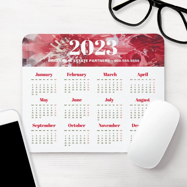 Mousepad Calendário de Negócios 2023 (Criador carregado)