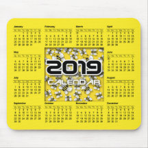 Calendário de Pad do Mouse 2019