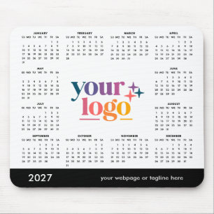 Mousepad Calendário de Rato de Ano Inteiro 2027 para Negóci