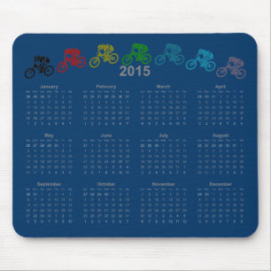 Mousepad Calendário de salto MTB da descida 2015