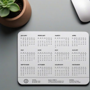 Mousepad Calendário de Troca de Logotipo Personalizável da