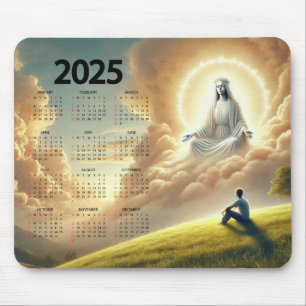 Mousepad Calendário Deus Observando Seu Filho 2025