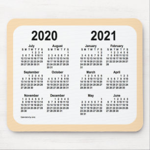 Mousepad Calendário do Ano Escolar 2020-2021 por Trigo Jan