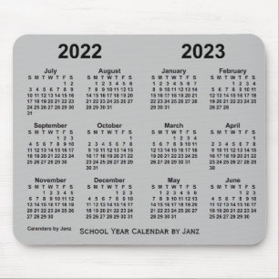 Mousepad Calendário do Ano Escolar 2022-2023 por Janz Silve