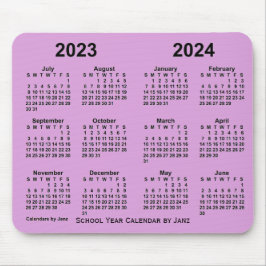 Mousepad Calendário do Ano Escolar 2023-2024 por Janz Plum