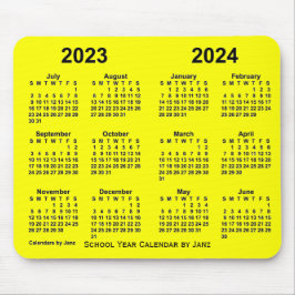 Mousepad Calendário do Ano Escolar 2023-2024 por Janz Yello