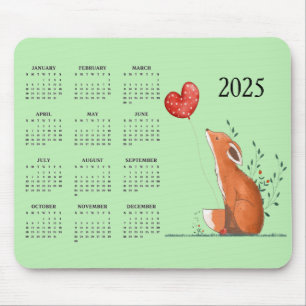 Mousepad Calendário do Little Fox Design 2025