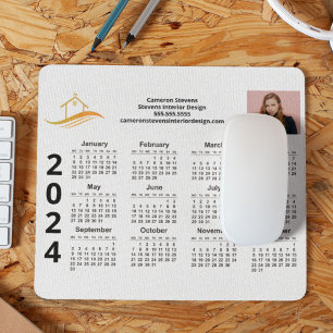 Mousepad Calendário do Marketing de logotipo de empresa per