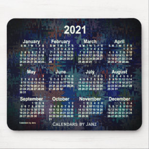 Mousepad Calendário do Neon 2021: Loucura Quilt Recoleta
