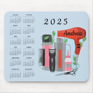Mousepad Calendário Hair Stylist Design 2025