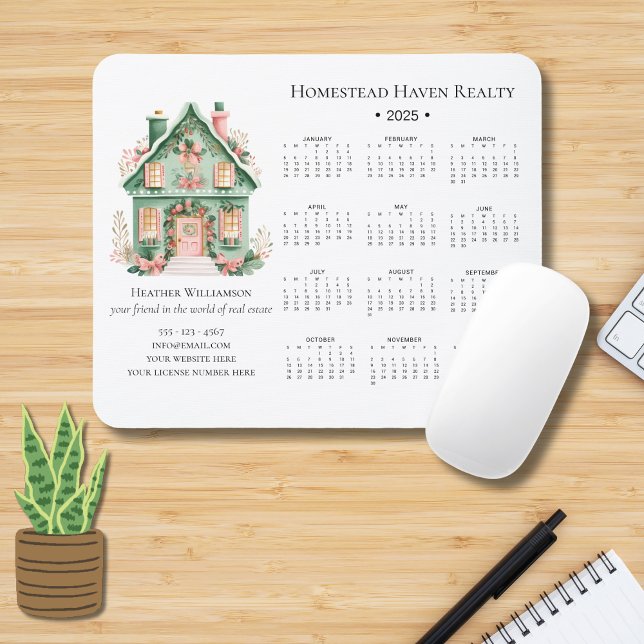 Mousepad Calendário Imobiliário De 2025 (Criador carregado)