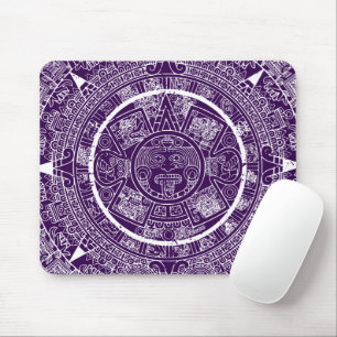 Mousepad Calendário maia do Aztec Sun Stone mexicano 3