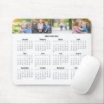 Mousepad Calendário Mensal da Colagem de Fotos da Família P<br><div class="desc">Esta bela coleção de fotos personalizada com mouse 2024 apresenta quatro fotografias da família acima dos dias. Este calendário mensal com 4 fotos de seus filhos vai te fazer feliz toda vez que você olha para ele. As semanas começam com domingo.</div>