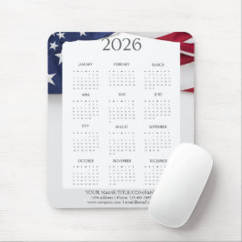 Mousepad Calendário Mini Patriótico 2026