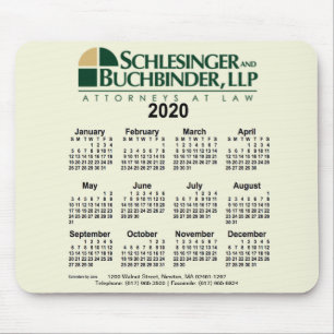 Mousepad Calendário Personalizado 2020 pelo Painel do Mous