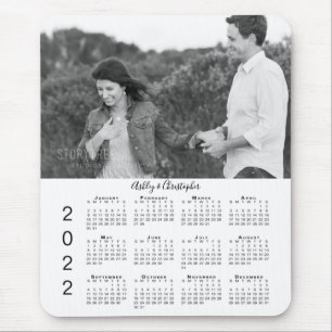 Mousepad Calendário Personalizado 2022 de Fotografias e No