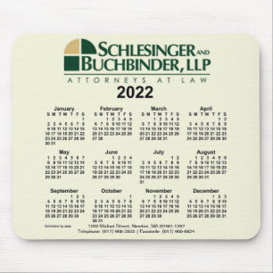 Mousepad Calendário Personalizado 2022 pelo Painel do Mous