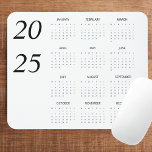 Mousepad Calendário Personalizado da Casa de Imagem de Past<br><div class="desc">Transforme o seu espaço de trabalho com esta almofada de rato de calendário de 2025 pastel personalizada, combinando elegância e praticidade. O fundo de menta pastel macia, aliado a um design de calendário de cheio ano- elegante, adiciona um toque de sofisticação à sua mesa. Ideal para manter as datas ao...</div>