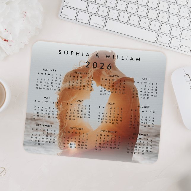 Mousepad Calendário Personalizado da Família Foto 2022 (Criador carregado)