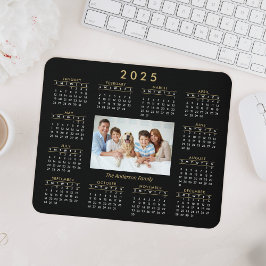 Mousepad Calendário Personalizado da Família Foto 2023