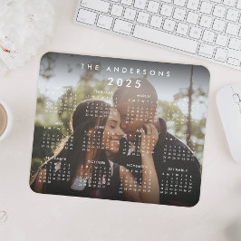 Mousepad Calendário Personalizado da Família Foto 2023