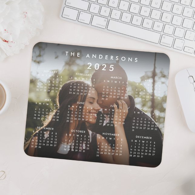 Mousepad Calendário Personalizado da Família Foto 2023 (Criador carregado)