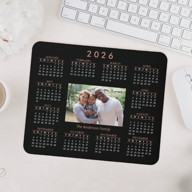 Mousepad Calendário Personalizado de Foto do Keepsasasaame  (Criador carregado)