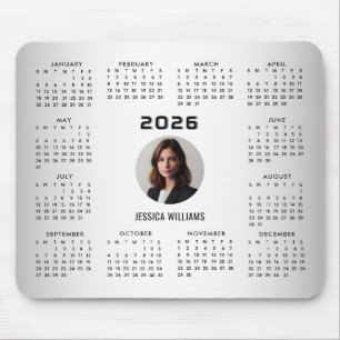 Mousepad Calendário Personalizado de Foto Personalizada em