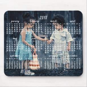 Mousepad Calendário Personalizado do Pad do Mouse 2017