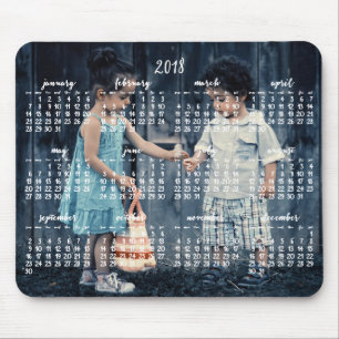 Mousepad Calendário Personalizado do Pad do Mouse 2018