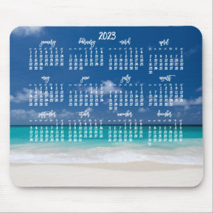 Mousepad Calendário Personalizado do Pad do Mouse 2023 Beac