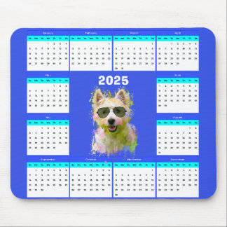 Mousepad Calendário Personalizável de Cães Escoados