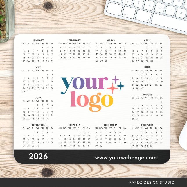 Mousepad Calendário Promocional de 2026 com Logotipo Person (Criador carregado)