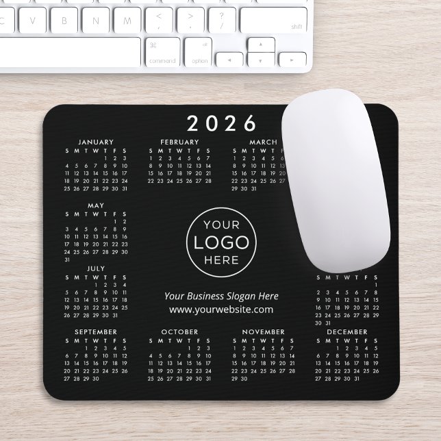 Mousepad Calendário Promocional Empresarial com Logotipo Pe (Criador carregado)