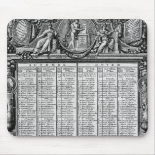 Mousepad Calendário republicano, o 22 de setembro de 1793