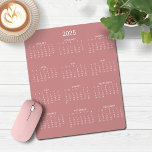 Mousepad Calendário Rosa Mínimo Moderno Rosa de 2025<br><div class="desc">🌟 Este é para o Mouse rosa-Rosa simples moderno,  rosa-branco e branco,  de 2025 🌟 2025,  com um calendário simples,  minimalista e rápido. Todas as cores são personalizáveis. Entre em contato conosco em cedarandstring@gmail.com se precisar de assistência com o design ou produtos correspondentes.</div>