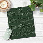 Mousepad Calendário Verde da Floresta Minimalista Moderna d<br><div class="desc">🌟 Este é para 2025 🌟 2025 o moderno e simples Mouse verde florestal e calendário branco,  com um calendário simples e minimalista para o ano. Todas as cores são personalizáveis. Entre em contato conosco em cedarandstring@gmail.com se precisar de assistência com o design ou produtos correspondentes.</div>