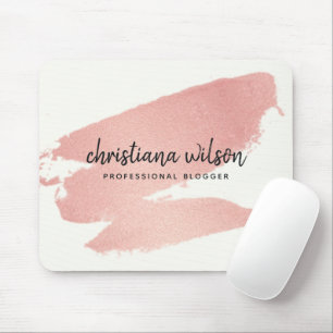 MOUSEPAD CALIBRAGEM DE ROLOS DE PINCO NEGRO DOURADO ROSA CH