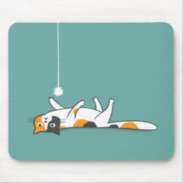 Mousepad Calico Cat preguiçoso | Pet Gatinho Lover-de-bico