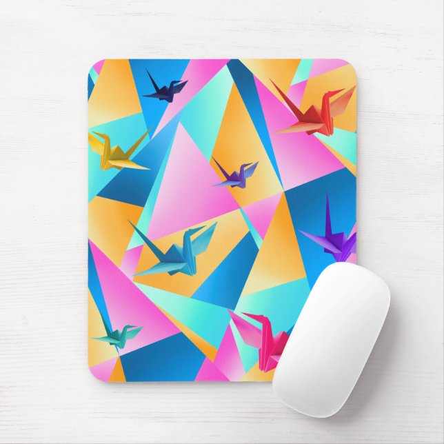 Mousepad Calidoscópio de Origami (Com mouse)