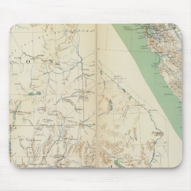 Mousepad Califórnia, Nevada, Oregon (Frente)