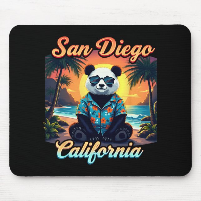 Mousepad California New Year 2025 Family Trip Vaction Panda (Frente)