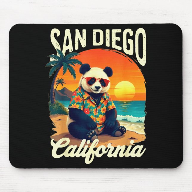 Mousepad California Panda Zoo San Diego New Year 2025 Famil (Frente)