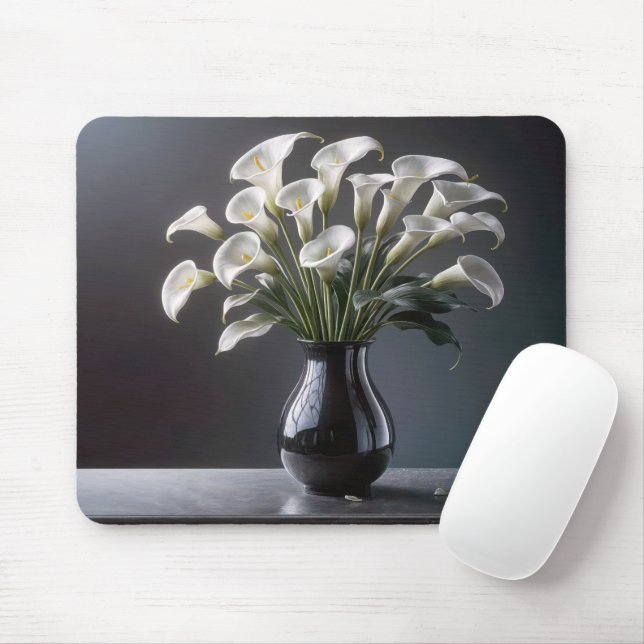 Mousepad Calla Lily Buquê (Com mouse)