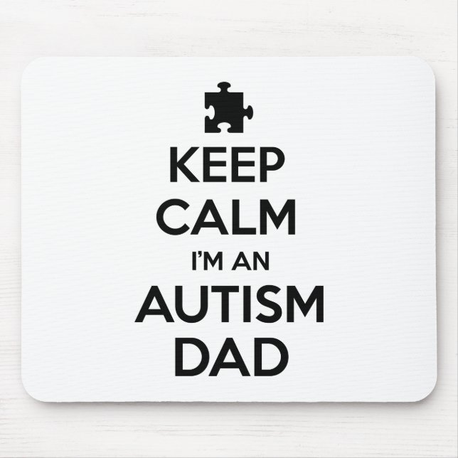 Mousepad Calma, sou um Pai Autismo (Frente)