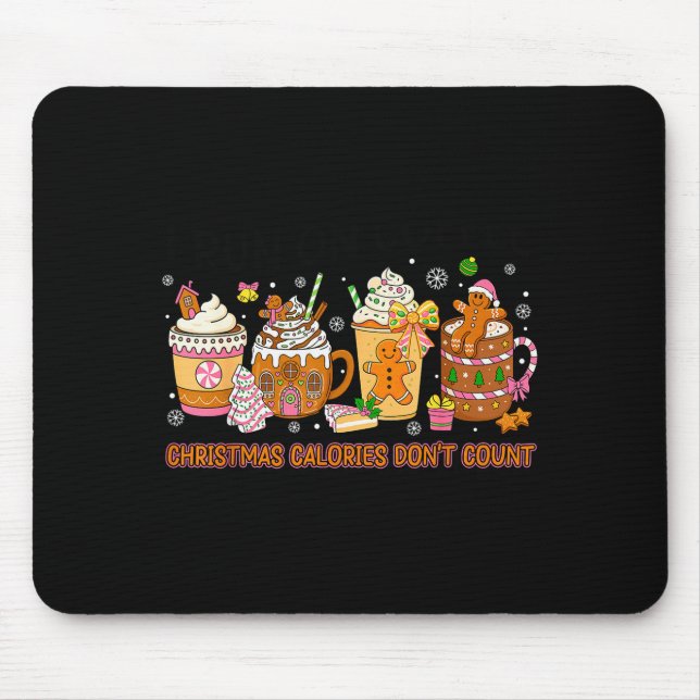 Mousepad Calorias De Natal Não Contam Coff Funny Christmas (Frente)