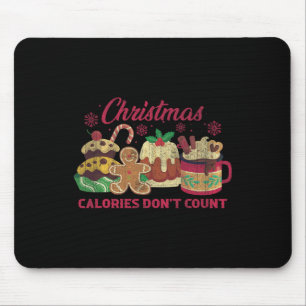 Mousepad Calorias de Natal Não Contem Cookies de Leite