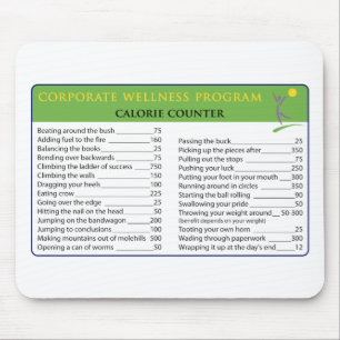 Mousepad Calorias do trabalho