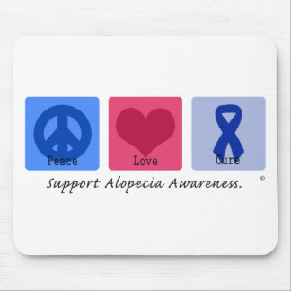 Mousepad Calvície da cura do amor da paz