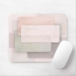 Mousepad Camadas de pastel suave arte de IA